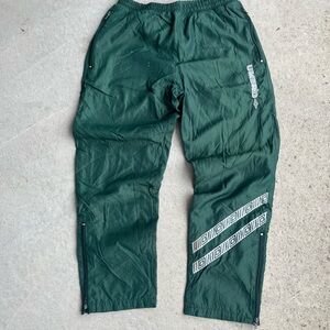 Umbro Dark Green Track Pants with White Trim